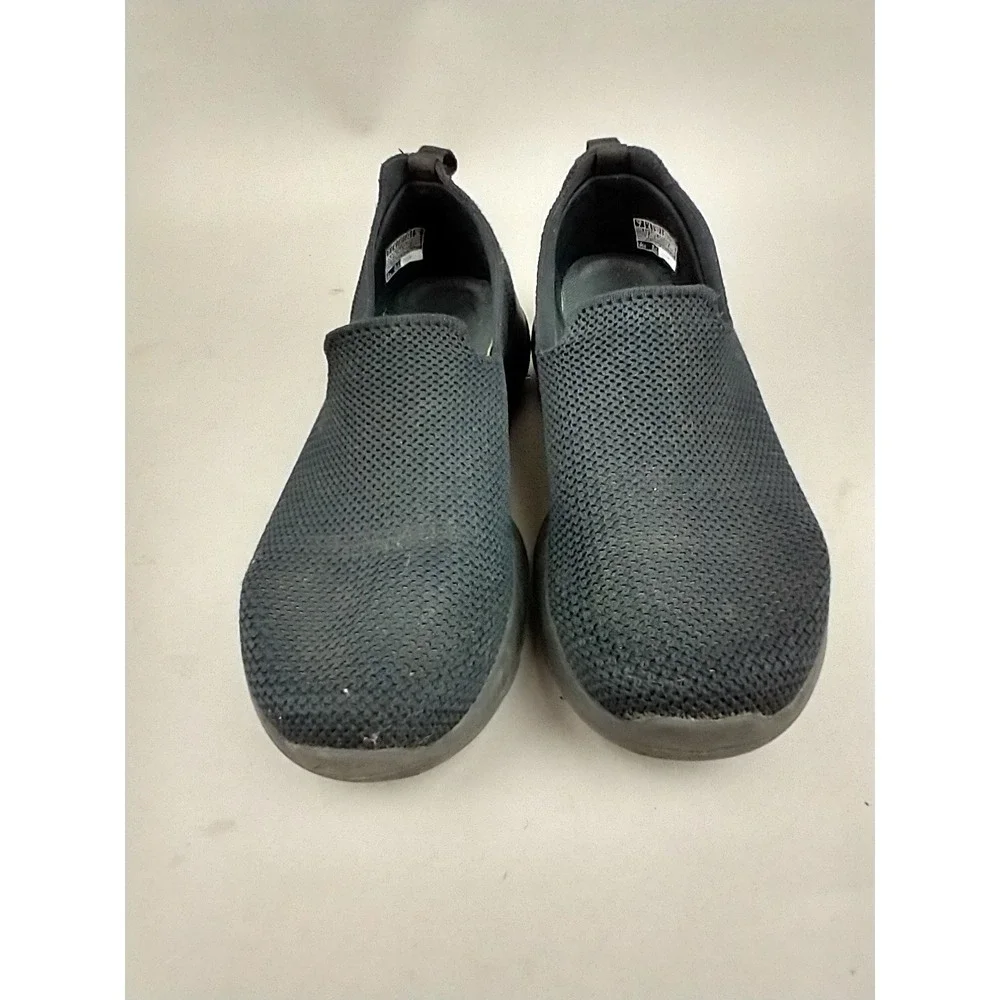 Skechers GOwalk Joy Black Slip On Walking Shoes Womens 7  124187 BBK Stretch Fit